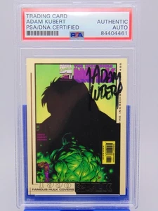 ADAM KUBERT SIGNED 2003 Famous Incredible Hulk Covers Card #466 PSA Authentic - Picture 1 of 3