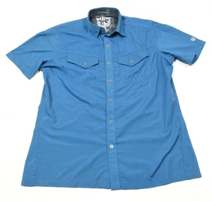 Kuhl Stealth Summer Shirt Mens Small Blue Button-Up Lightweight Stretch - Picture 1 of 13