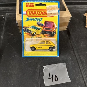 Matchbox Super veloce 1076 #21 Renault LE auto pressofusa 1/64 - Foto 1 di 13