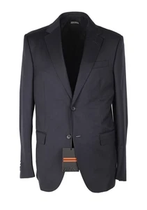 ZEGNA Signature Tailored Blue Suit Size 48S IT / 38S U.S. New With Tags - Picture 1 of 8