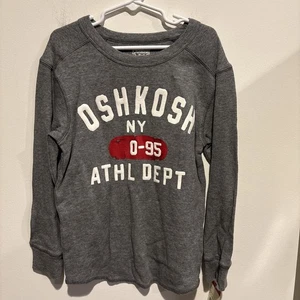 Oshkosh Athletic Sept Logo Grey Thermal Long Sleeve Size 6 NWT - Picture 1 of 5