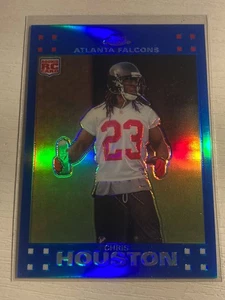 Topps 2007 cromo refractor azul Chris Houston Falcons RC TC253 - Imagen 1 de 1