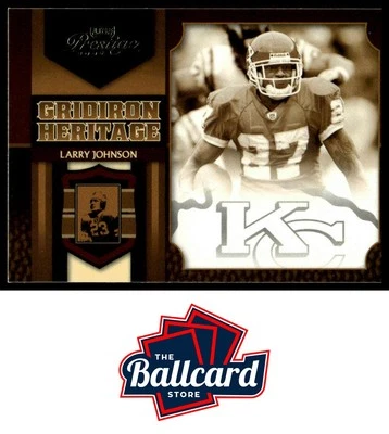2007 Playoff Prestige #GH-3 Larry Johnson Gridiron Heritage - Image 1 of 2
