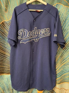 Vintage Los Angeles LA Dodgers  Majestic Mens Blue Jersey XL/XXL? - Picture 1 of 15
