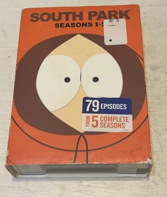 South Park Season 1 2 3 4 5 (DVD, 2019, 15-Disc) animated Trey Park Matt Stone - Image 1 of 4