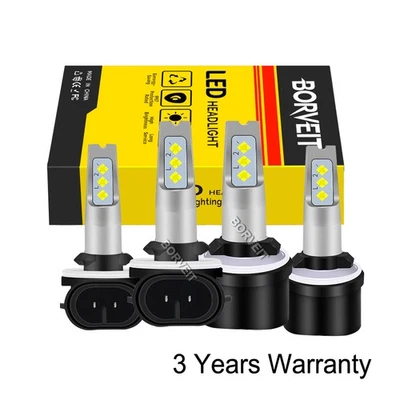 880 885 + 881 894 LED Hi/Lo Headlight Bulbs For Arctic Cat Panther 570 2002-2007 Foto 1 de 4