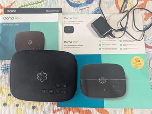 Ooma Telo VoIP Telefon Dom Internet Telefon Serwis z kablem zasilającym - Zdjęcie 1 z 7