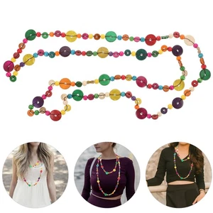  Layer Necklace Women Bohemia Choker Long Necklaces Fashion Jewelry - Picture 1 of 12