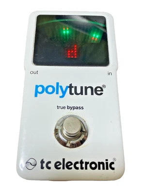 TC Electronic Polytune Poly Chromatic Tuner True Bypass Guitar Effect Pedal - Image 1 of 4