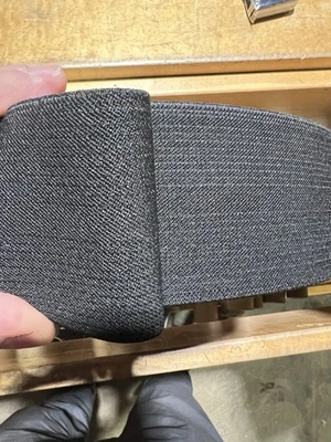 3 pulgadas de ancho grado militar HD elástico por yarda - negro Foto 1 de 4