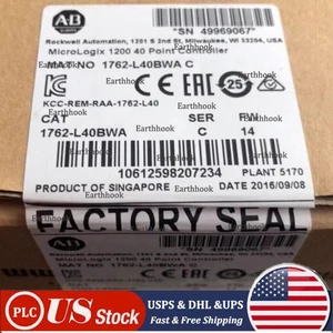 Sealed AB 1762-L40BWA SER C MicroLogix 1200 40 Point Controller  US Free Tax - Picture 1 of 5