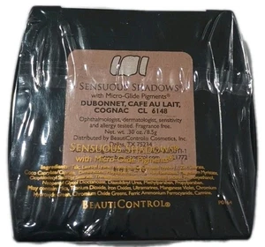 Beauticontrol Dubonnet, Cafe Au Lait, Cognac Sensuous Eye Shadows -NOS Sealed - Picture 1 of 6