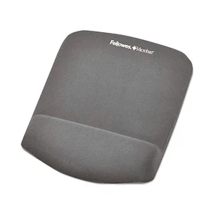 Fellowes Plushtouch Graphite Mouse Pad/Wrist Rest Breathable Non Skid Base - Picture 1 of 1