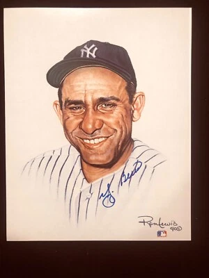 RETRATO LEYENDAS VIVAS #18 IMPRESIÓN 8X10, FIRMADO YOGI BERRA Foto 1 de 3