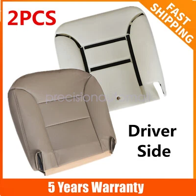 For 1995 1996-1999 Chevrolet C/K1500 Driver Bottom Seat Cover Tan & Foam Cushion Foto 1 de 4