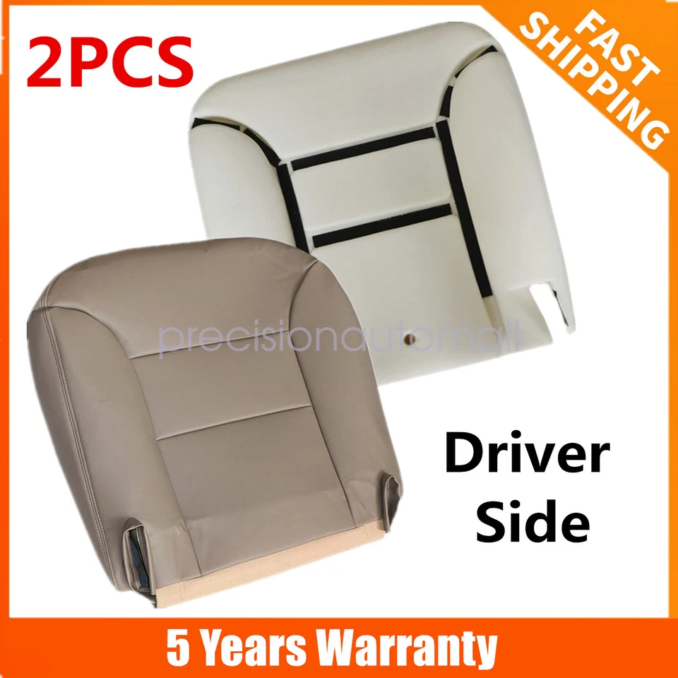 For 1995 1996-1999 Chevrolet C/K1500 Driver Bottom Seat Cover Tan & Foam Cushion Foto 1 de 4