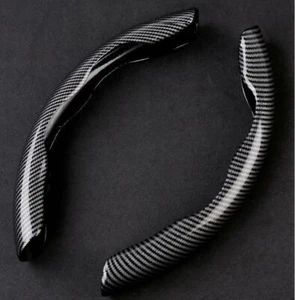 For Benz GLB W247 20-22 Carbon Fiber Style Steering Wheel Protective Cover 2PCS - Picture 1 of 10
