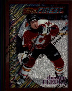 1995-96 Topps Finest Hockey #181 Theo Fleury B