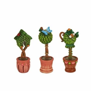 Miniature Dollhouse Fairy Garden Set of 3 Potted Topiaries - Buy 3 Save $5 - Picture 1 of 1