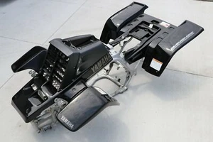 Banshee fenders + gas tank plastic grill + graphics BLACK CARBON FIBER 2004 LE - Picture 1 of 9