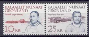 Groenlandia 1990 Yvert 197/98 políticos MNH VF - Imagen 1 de 1