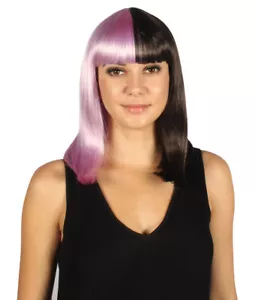 Two-tone Purple & Brown Medium Bob Wig HW-3286 - Picture 1 of 9