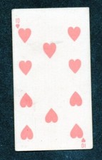 N233 Kinney Transparent Playing Cards- 10 of hearts