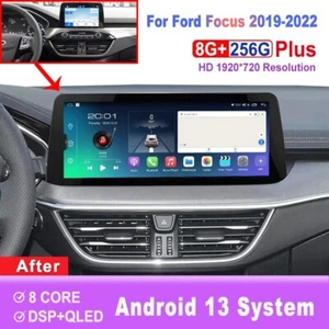 12.3inch Screen Android Car Radio For Ford Focus 2019-2022 GPS Carplay Head Unit - Imagen 1 de 7