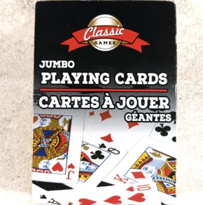 Jumbo 3.5" X 5" Playing Cards Novelty Poker Texas Holdem - Picture 1 of 3