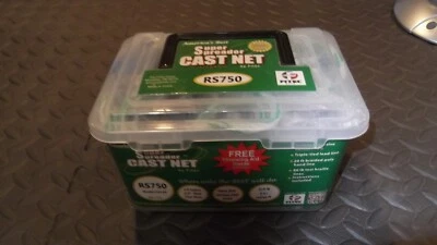 Red fundida Fitec Super Spreader 4' radio 3/8" malla 3/4 lb 10140 RS750 mono peces Foto 1 de 4