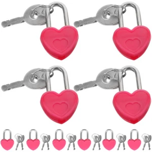 24 Set Mini Herzschloss Baby Kind Mini-Vorhängeschlösser Herzförmiges - Bild 1 von 12