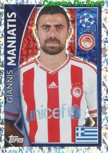 413 GIANNIS MANIATIS GREECE OLYMPIACOS FC STICKER CHAMPIONS LEAGUE 2016 TOPPS - Picture 1 of 1