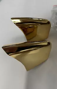 1960 Chevrolet Chevy Impala BelAir Biscayne Gold Plated REAR Bumper Guards - Picture 1 of 2