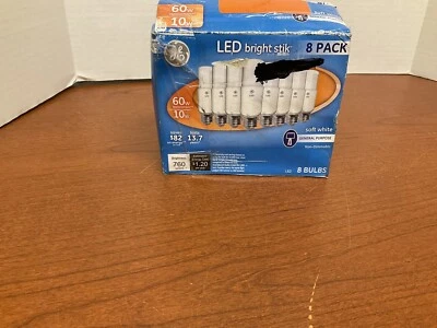 GE Lighting 8 Pack LED Bright Stik Light, Soft White, 760 Lumens, 2850K NON Dim! - Image 1 of 3