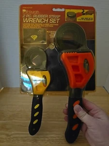 Pittsburgh 2 Piece Rubber Strap Wrench Set #40198- NIP - Picture 1 of 10