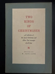 Two Kinds of Christmases H. Jack Lang World Publishing Limited/Numbered #38 HC - Imagen 1 de 8