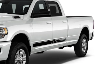 Наклейка для Dodge Ram Crew Cab 3500 боковая полоса виниловая графика дизайн наклейка - Изображение 1 из 4
