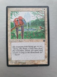 Serra Aviary, MTG Homelands (1995) Rare White Enchantment NM - Picture 1 of 2