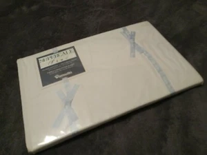 HOJA BLANCA WAMSUTTA SUPERCALE PLUS 200 ROSCA AJUSTADA DOBLE X LARGA 39"" × 80"" NUEVA CON ETIQUETAS - Imagen 1 de 4