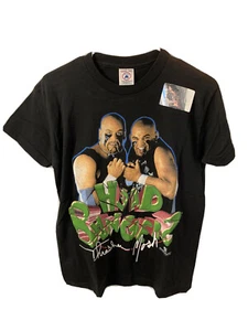 Nueva camiseta negra vintage 1998 WWF WWE Headbangers juvenil talla grande para hombre pequeña - Imagen 1 de 7