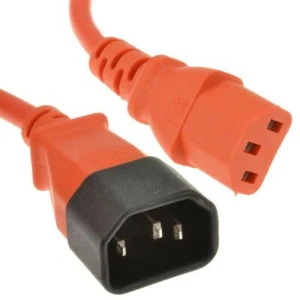 2 & 5 Meter Power Extension Cable IEC Male to Female Kettle Lead C14/C13 - Picture 1 of 6