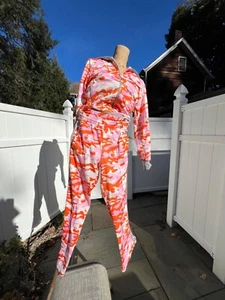 Adidas Camo Missy Elliot Collab Track Suit!! Pink/Orange/Grey/White--Wow! - Picture 1 of 13