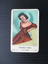 1952 Dutch Gum card, series B, #3 BARBARA HALE (Della Street) Sweden-Perry Mason