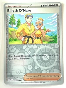 Billy & O’Nare 142/159 Reverse Holo Journey Together - Pokemon TCG Near Mint NM - Picture 1 of 10
