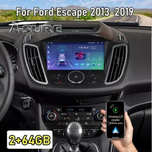64GB Android 14 For Ford Escape 2011-2019 Kuga C-max Carplay Stereo Radio GPS BT - Picture 1 of 13