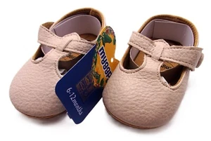 MYGGPP BABY GIRLS MARY JANE FLATS WITH BOWKNOT NON-SLIP SHOES - 6-12 MONTHS - Picture 1 of 6