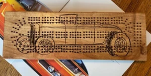 3 Lane Hot Rod Cribbage Board/1932 Ford Roadster - Picture 1 of 4