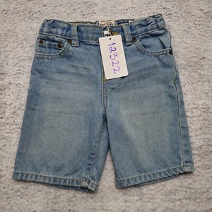 Est. 1989 Jean Shorts Boys 4T Blue Denim 5 Pockets High Waisted Straight Preppy - Picture 1 of 13