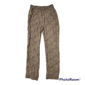 Urban Romantics Leopard Print Pants Sleepwear Comfy Rayon Womens M Elastic - Picture 1 of 5