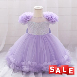 Vestido Tutú de Fiesta Flor Niñas Niños Boda Princesa Vestidos Formales para 0-3 Años - Imagen 1 de 11